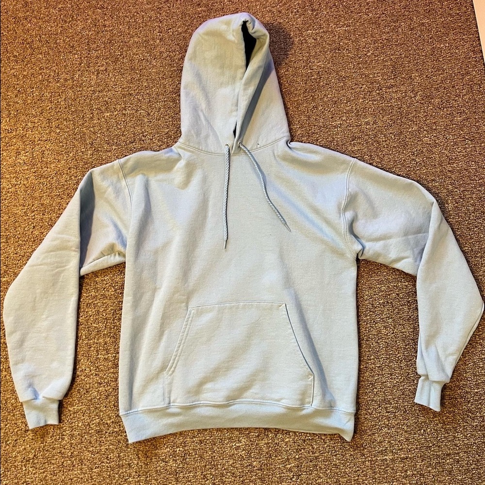 Blue hoodie